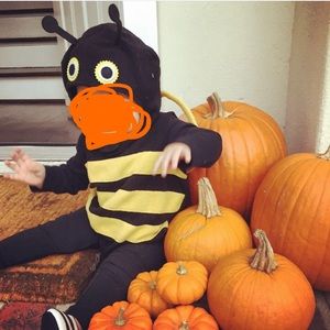 Pottery barn kids bee costume, size 6-12m